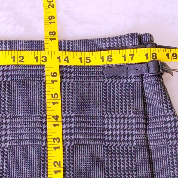 NWT VINCE CAMUTO PLAID SKIRT FAUX WRAP - Picture 7 of 9